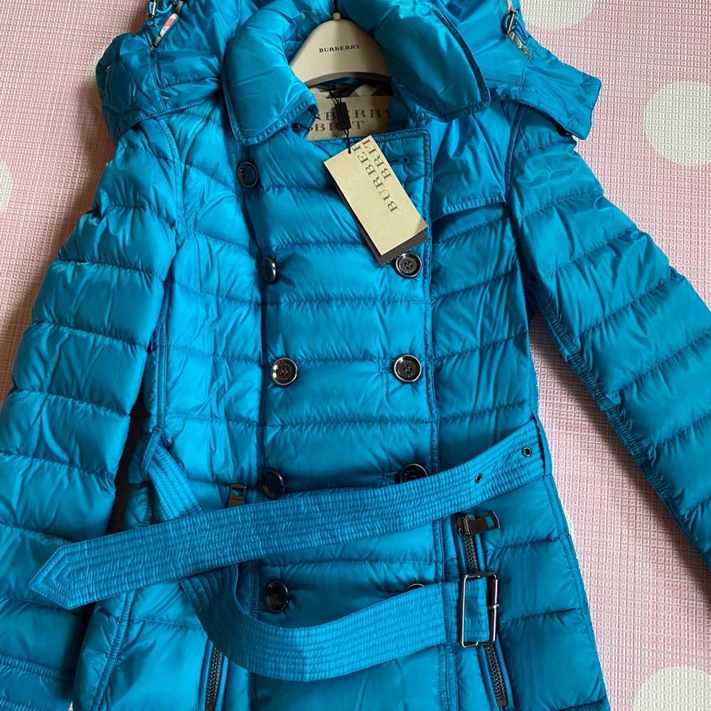 New Burberry Hooded Down Coat